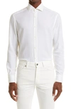Zegna Trofeo Milano Cotton Button-up Shirt In White