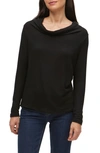 Michael Stars Harlow Cowl Neck Top In Black