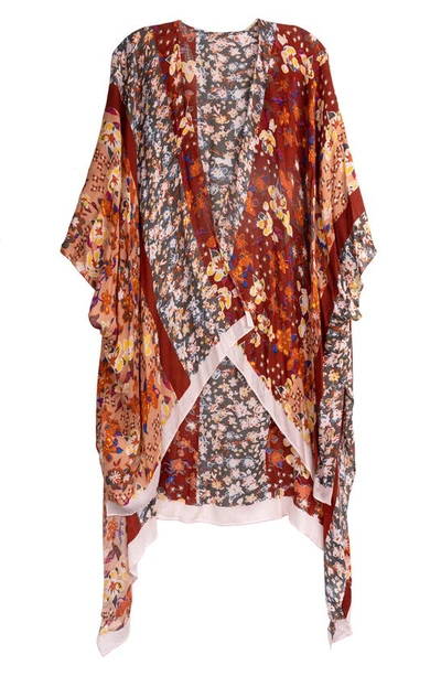 Saachi Rust Kimono In Red