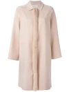 AGNONA fur trim coat,D7022L903O111841636