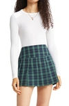 Bp. Long Sleeve Rib T-shirt In Ivory