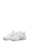 Nike Court Zoom Nxt Rubber-trimmed Embroidered Mesh Sneakers In White