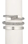Eye Candy Los Angeles Brandon Bracelets In Silver