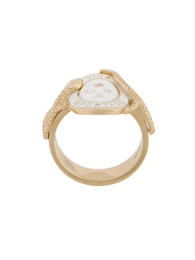 Foundrae 18k Yellow Gold Wholeness Cigar Band Diamond Ring