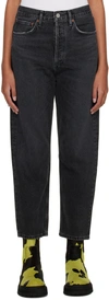 Agolde Womens Panoramic Riley High-rise Straight-leg Stretch Organic-cotton-blend Denim Jeans In Paradox