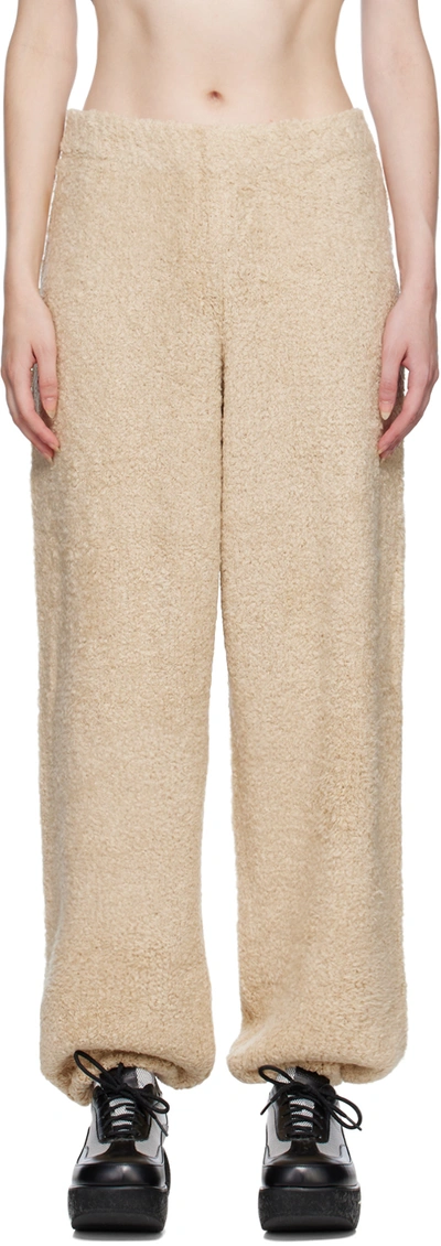 Theopen Product Beige Woolly Lounge Pants