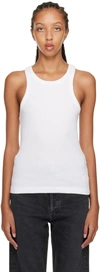 Agolde Bailey Crew Neck Tank Top In Animal Print
