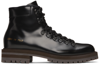 COMMON PROJECTS BLACK LEATHER HIKING BOOTS
