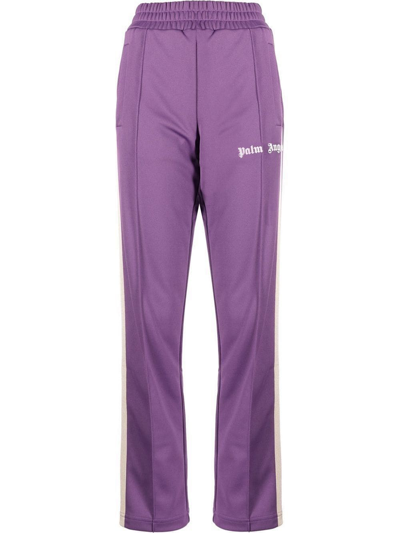 Palm Angels Woman Purple Slim Fit Classic Track Pants