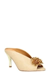 J. Reneé Emilia Peep Toe Mule In Gold