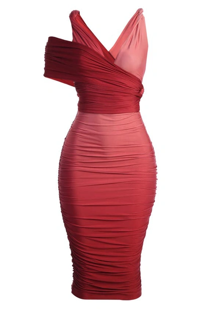 open lace back dress Pink JLUXBASIX FRONT AND CENTER MAXI DRESS