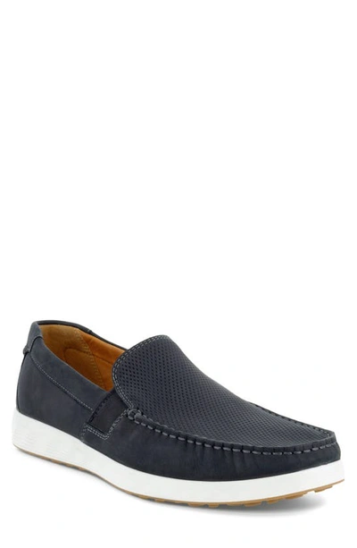 Ecco Lite Moc Toe Slip-on In Black/ Black