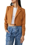 Free People We The Free Block Party Blazer In Amber