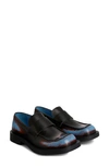 Camperlab Square-toe Leather Loafers In Multicolor
