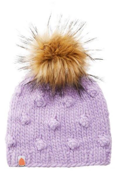 Sht That I Knit The Campbell Merino Wool Beanie In Lavender