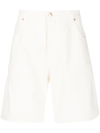 Drôle De Monsieur Cotton Bermudas In White