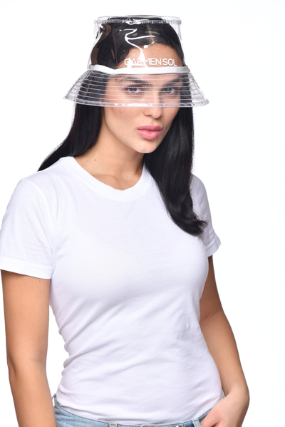 Carmen Sol Raquel Jelly Bucket Hat In White