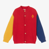 THE ANIMALS OBSERVATORY RED COLOUR BLOCK CARDIGAN