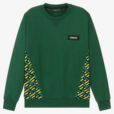 Versace Teen Boys Green Sweatshirt