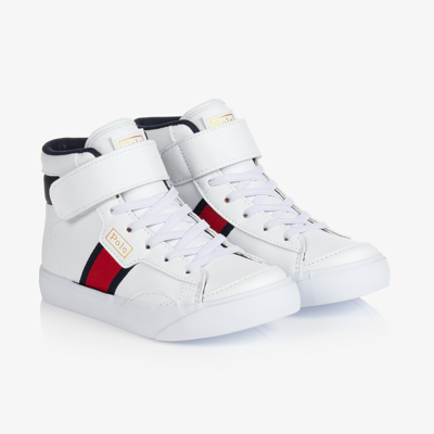 Polo Ralph Lauren Kids' Boys White High-top Trainers