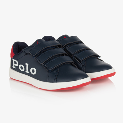 Polo Ralph Lauren Kids' Boys Navy Blue Logo Trainers