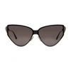 Balenciaga Shield 2.0 Cat Metal Sunglasses In 1000