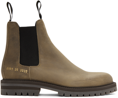 Common Projects Chelsea Boots In Medium Brown