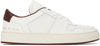 COMMON PROJECTS WHITE & BURGUNDY DECADES SNEAKER