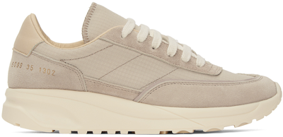 Common Projects Taupe Track 80 Trainers In 1302 Tan