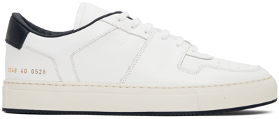 Common Projects Decades Low Leather Sneakers In White