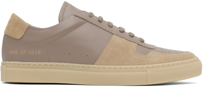 Common Projects Bball Low-top Leather Sneakers In Earth