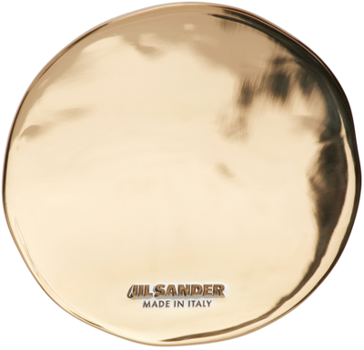 Jil Sander Gold Rectangle Pin In 710 - Gold