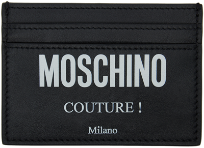 Moschino Black ' Couture' Card Holder