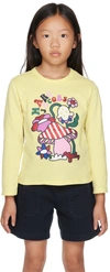 MARC JACOBS KIDS YELLOW COSMIC NATURE T-SHIRT