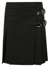 Moschino Skirt With Knee-length And Belt Loops In Fantasy Black