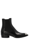 ALEXANDER MCQUEEN METAL TOE CAP BOOTIES