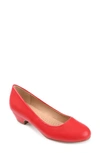 Journee Collection Saar Pump In Red