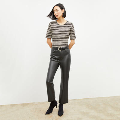 M.m.lafleur The Archie Pant - Vegan Leather In Black
