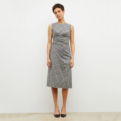M.m.lafleur The Jeannine Dress - Plaid Sharkskin In Multi