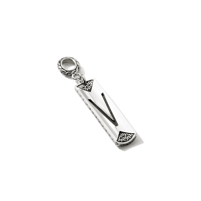 John Hardy Initial Amulet In Multicolor