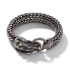 John Hardy Men's Sterling Silver Legends Naga Blue Sapphire Hammered Chain Bracelet