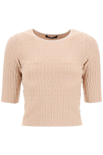 Marciano By Guess 'emma' Monogram Sweater In Beige