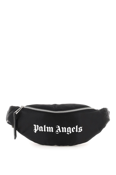 Palm Angels Nylon Beltpack With Logo In Black