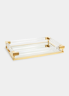 Jonathan Adler Jacques Rectangular Tray In Gold