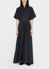 PALMER HARDING COURAGE WIDE-SLEEVE PLEATED MAXI DRESS