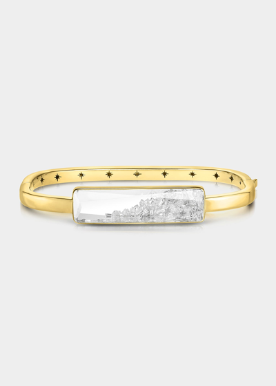 Moritz Glik Core Diamond Shaker Bangle In 18k Gold In Yg