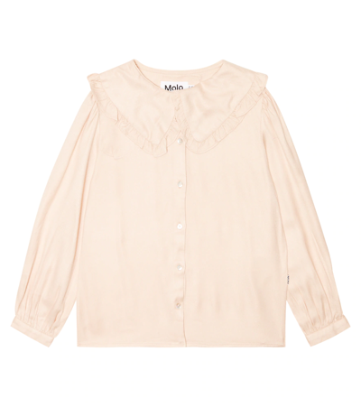 Molo Kids' Robbin Shirt In Fluffy Rose