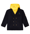 DOLCE & GABBANA CONVERTIBLE WOOL-BLEND COAT