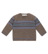 BONPOINT BABY BASSIANO STRIPED WOOL SWEATER