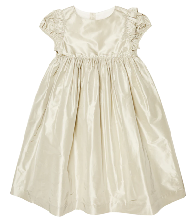 Bonpoint Kids' Brittany Silk Taffeta Dress In Amande | ModeSens